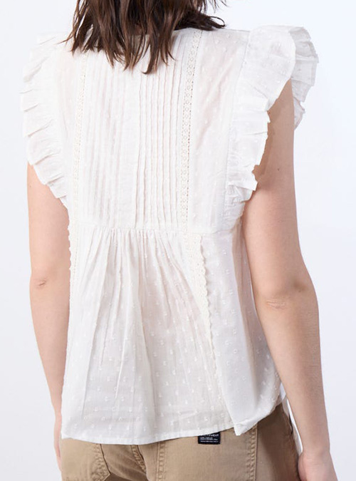 Blusa Romantica sin mangas - Image 2